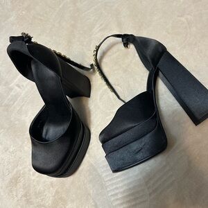 Elegant Black Platform Heels